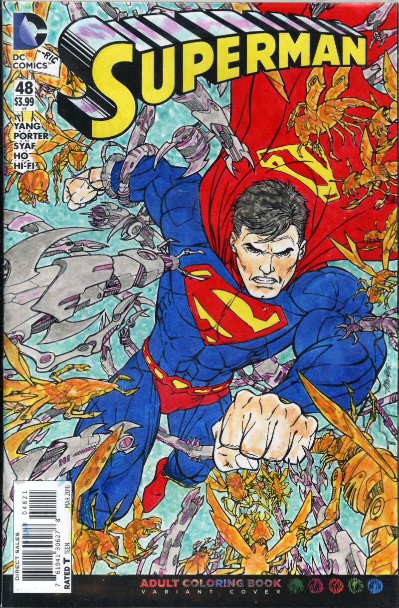 Superman (2011 3rd Series) #48B Hand Painted | eBay