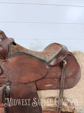 15" Circle Y Western Ranch Saddle, 6" Gullet