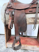 15" Circle Y Western Ranch Saddle, 6" Gullet