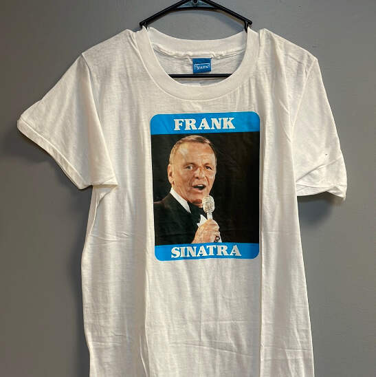 Vintage ScreenStars Frank Sinatra Graphic Short Sleeve T-Shirt | eBay