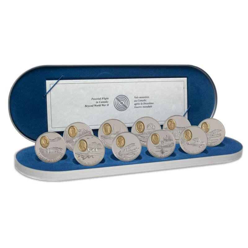 1990-1994 $20 Aviation Series One - Sterling Silver 10-Coin Set | eBay