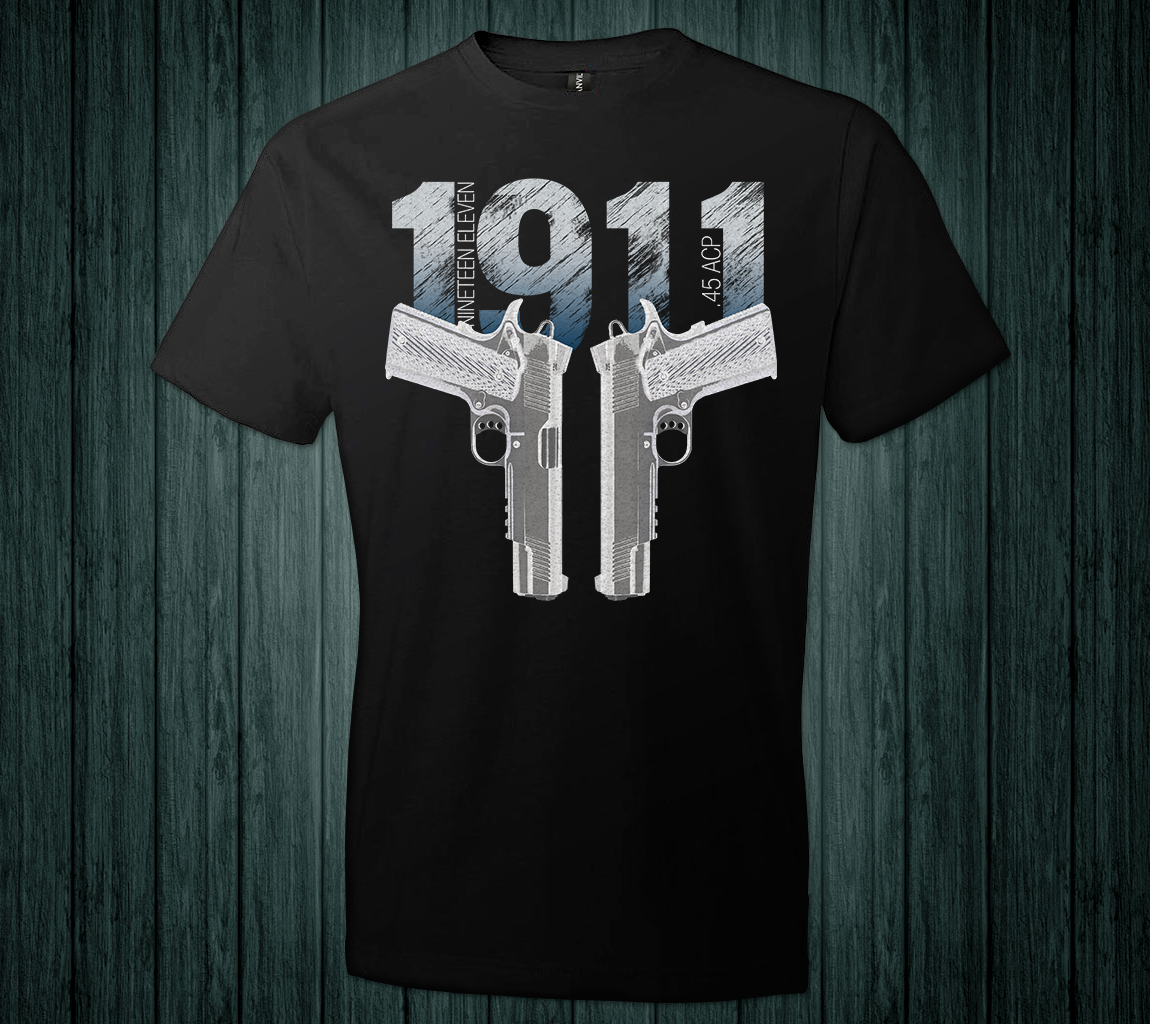 Model 1911 Colt Pro Gun Rights 2nd Amendment 100% Cotton Men