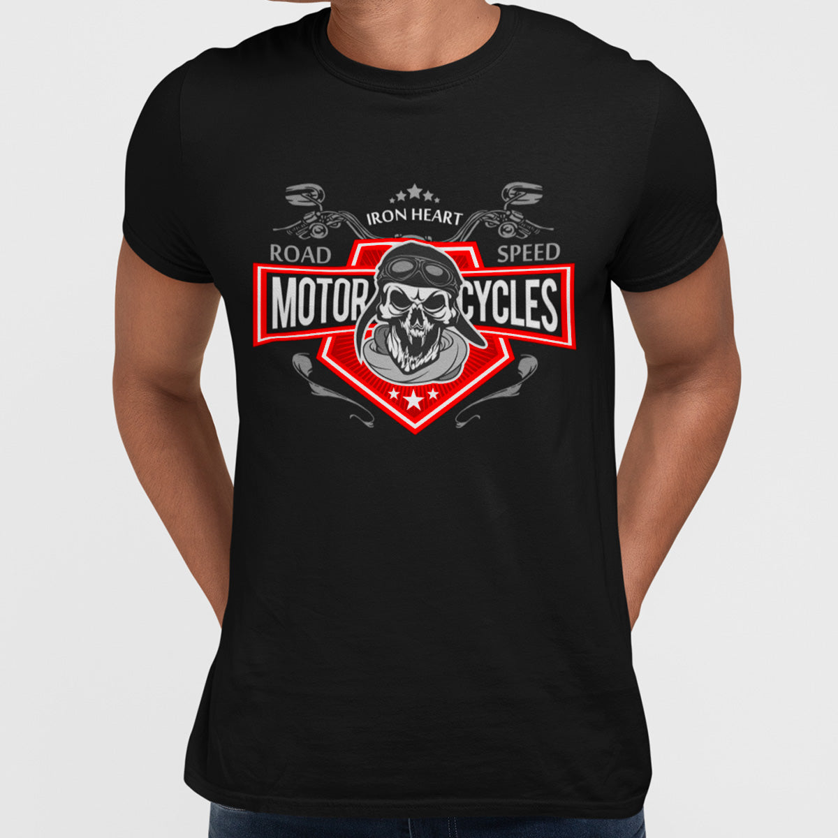 Vintage Biker Skull T-Shirt Harley Davidson