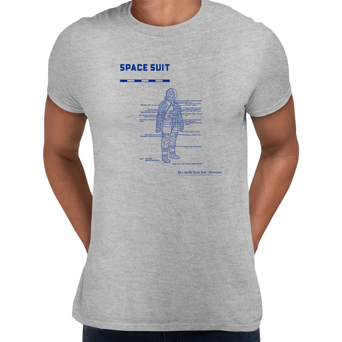Unisex Apollo 11 Movie 50 Years Anniversary NASA Space Suite T-shirt