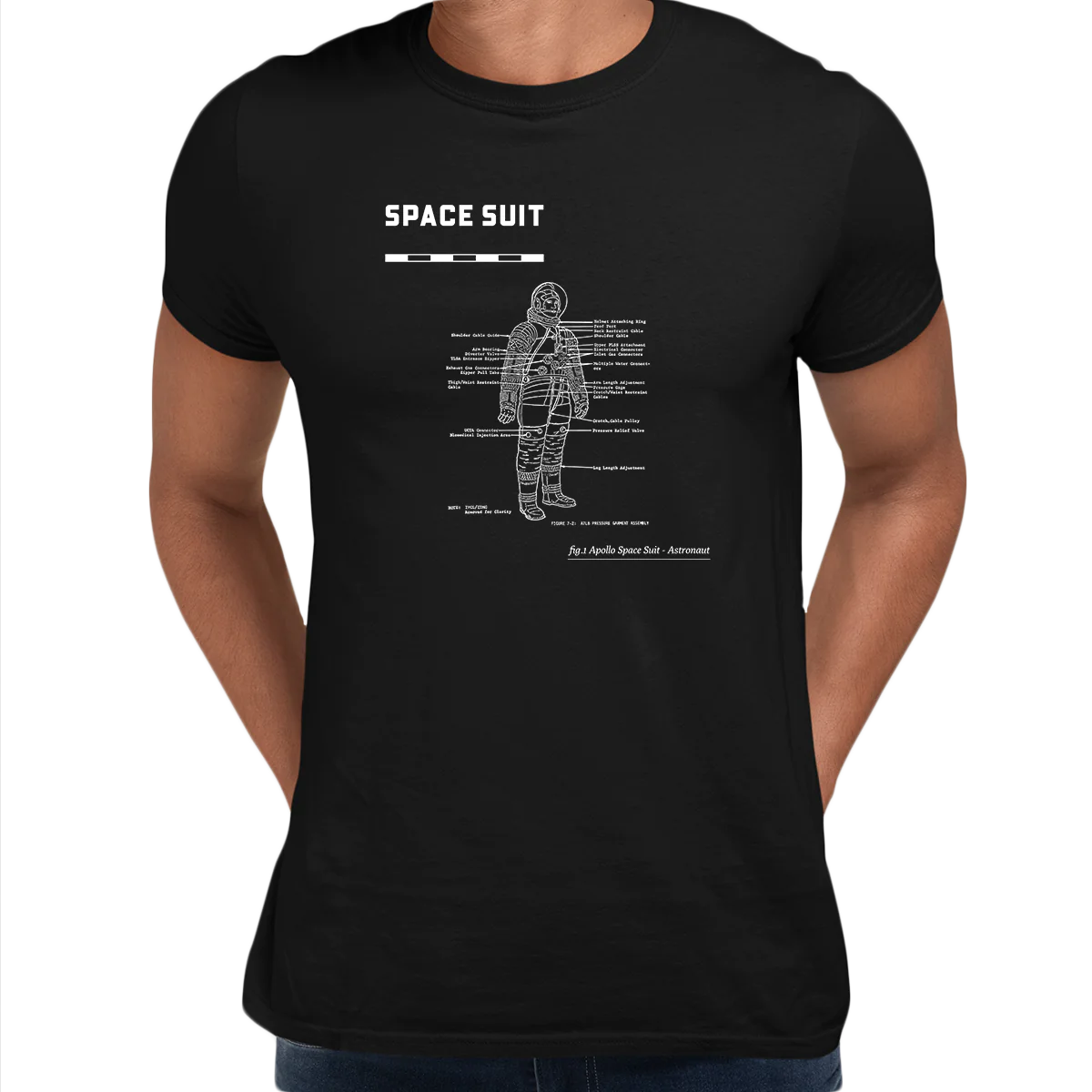 Unisex Apollo 11 Movie 50 Years Anniversary NASA Space Suite T-shirt