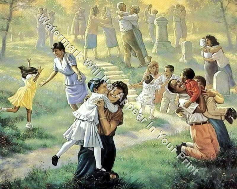 First Moments In Heaven First Day In Heaven Jesus Christ Print