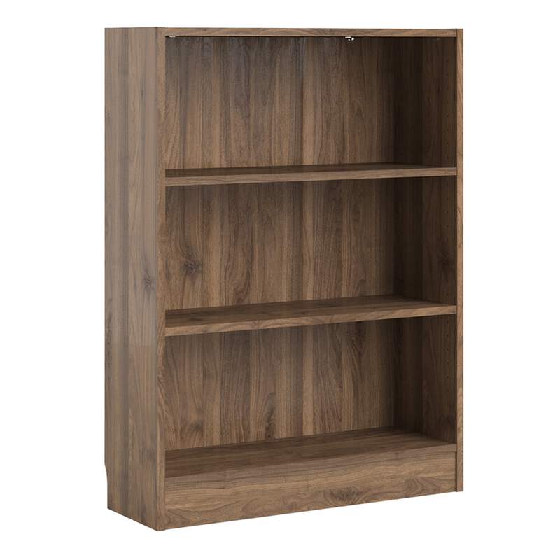 Irfu Basic Low Wide Bookcase 2 Shelves In Walnut Ebay