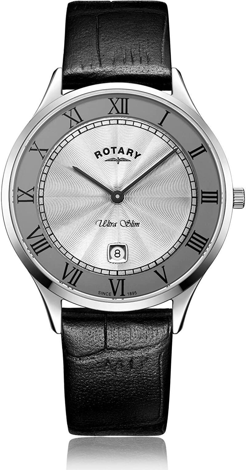 Rotary Mens Analogue Classic Quartz Watch With Leather Strap Gs08300 21 Ebay Rotary henley stainless steel bracelets mens watch. ebay