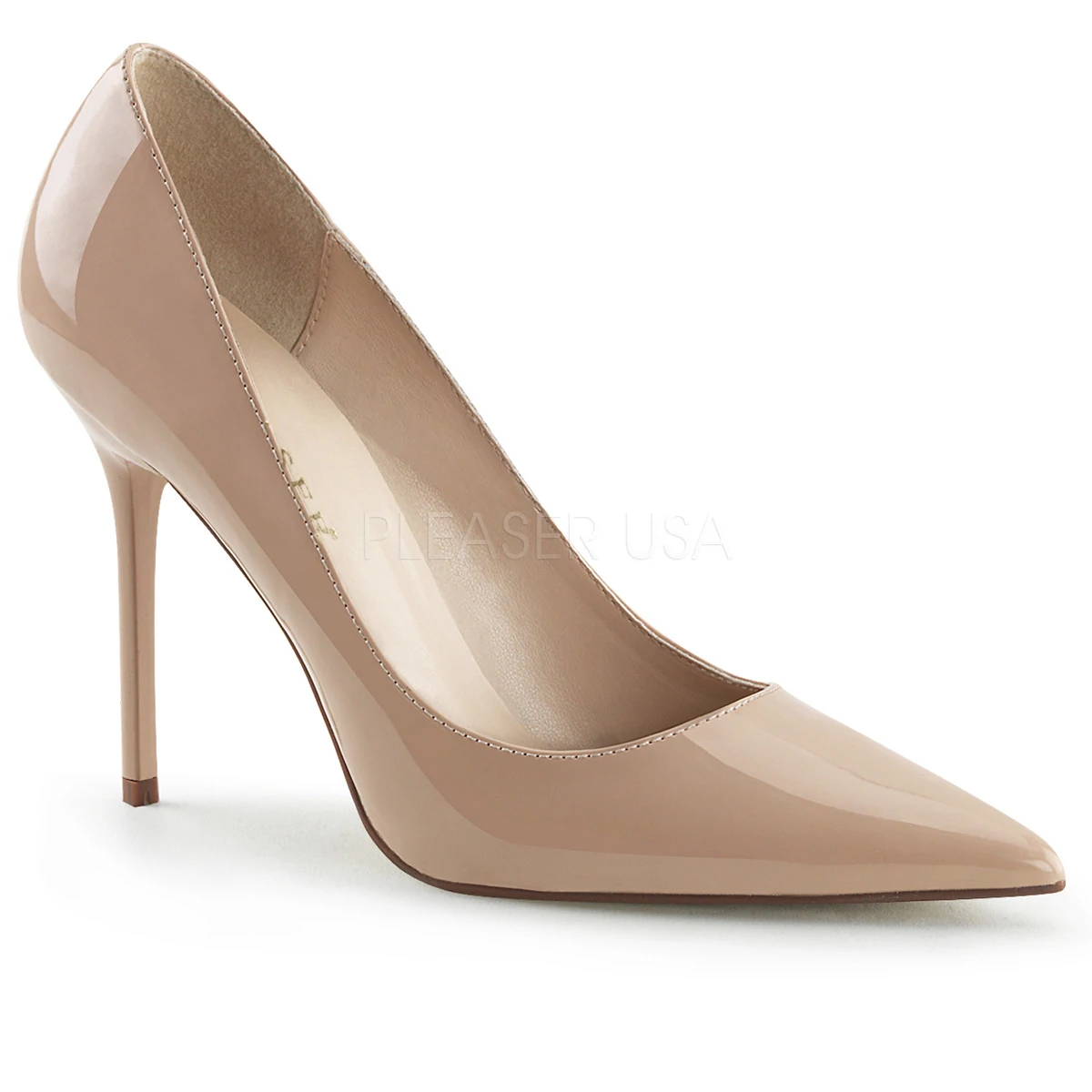 nude pink platform heels