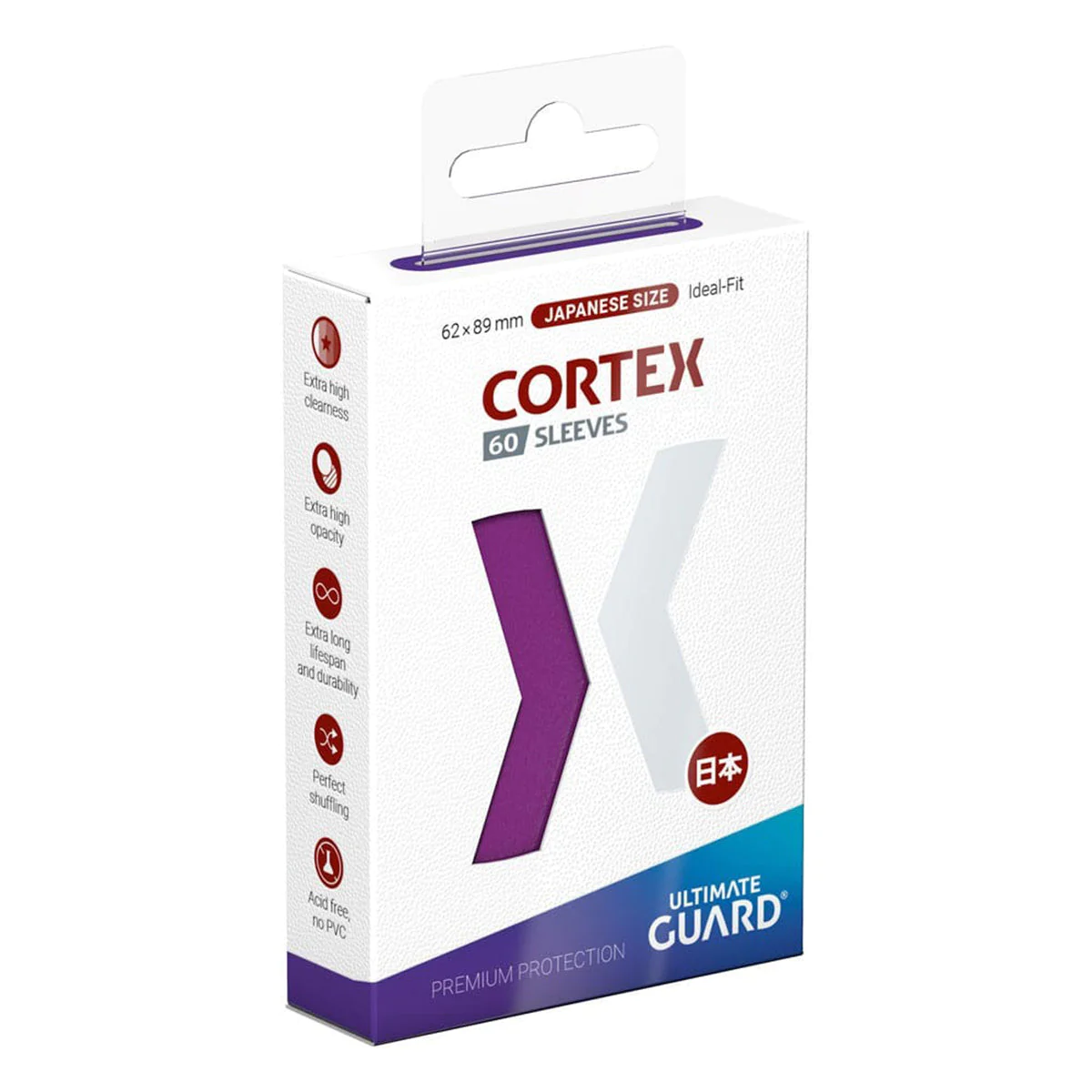 Ultimate Guard Cortex Sleeves Japanese Size Purple 60ct