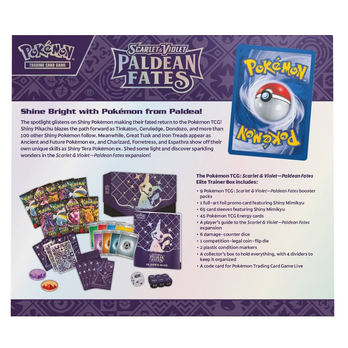 Scarlet & Violet Paldean Fates Elite Trainer Box POKEMON TCG | eBay
