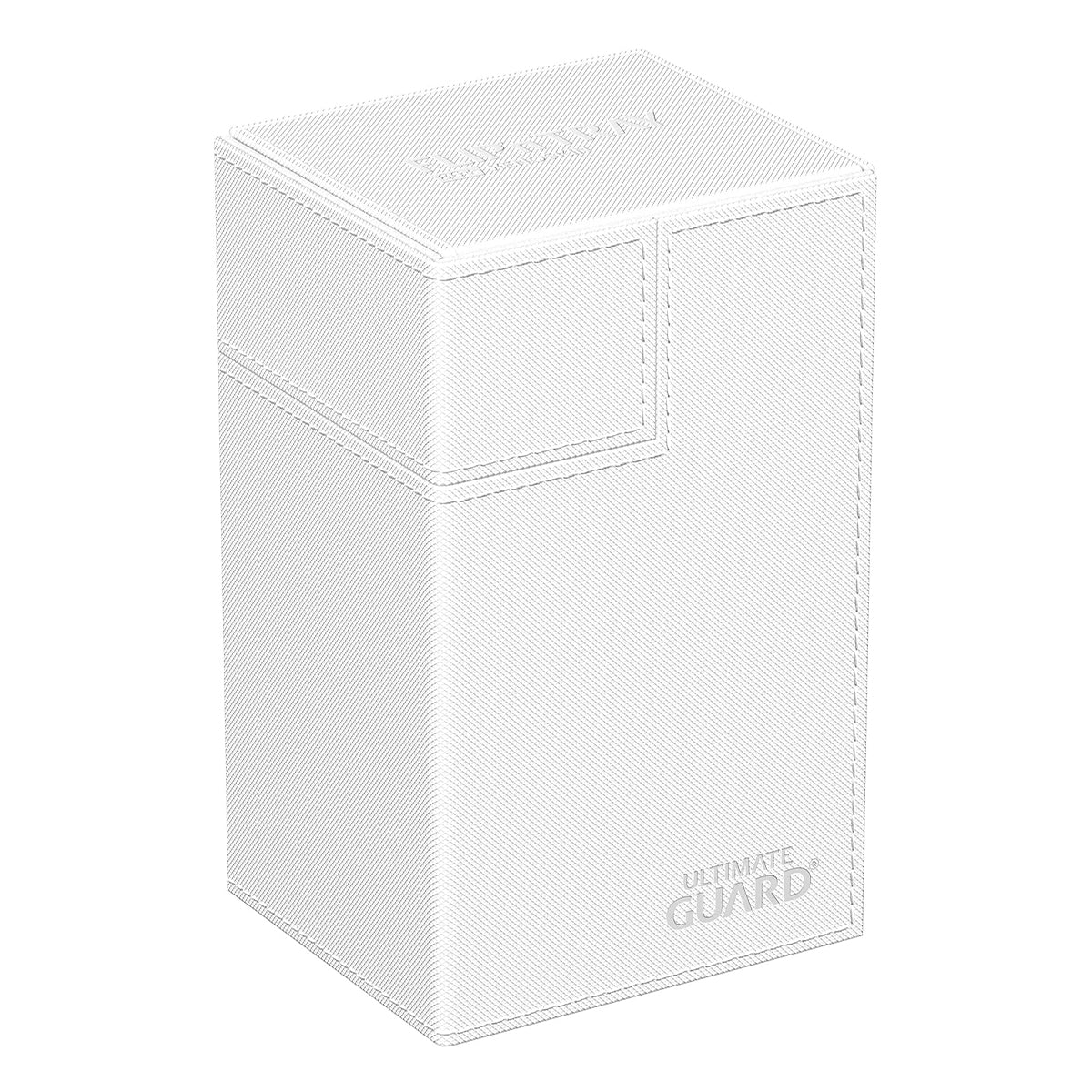 Ultimate Guard Flip n Tray Deck Case 80+ Standard Size XenoSkin Monocolor White Deck Box