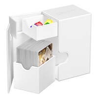 Ultimate Guard Flip n Tray Deck Case 80+ Standard Size XenoSkin Monocolor White Deck Box