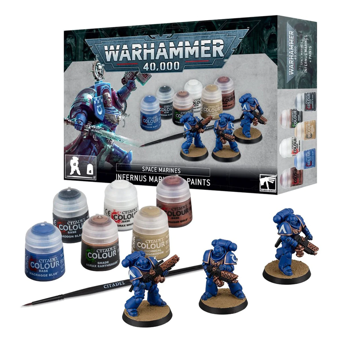 Warhammer 40K Infernus Space Marines + Paints