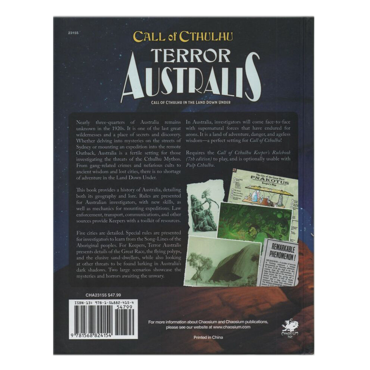 Call of Cthulhu RPG - Terror Australis 2nd Edition