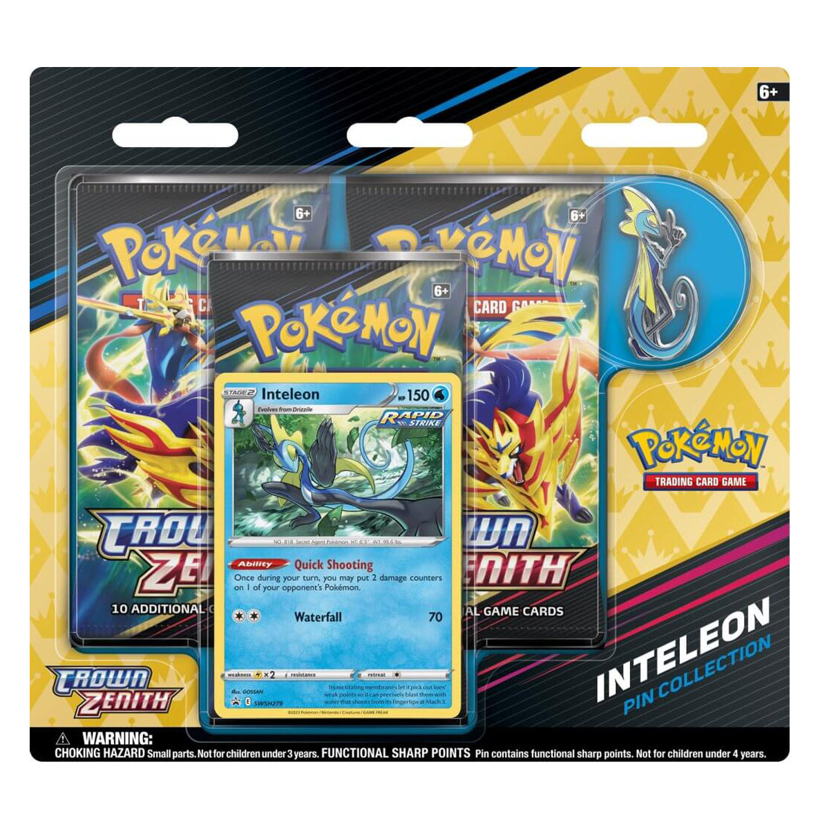 Crown Zenith Pin Blisters (Set of 3) Pokemon TCG | eBay