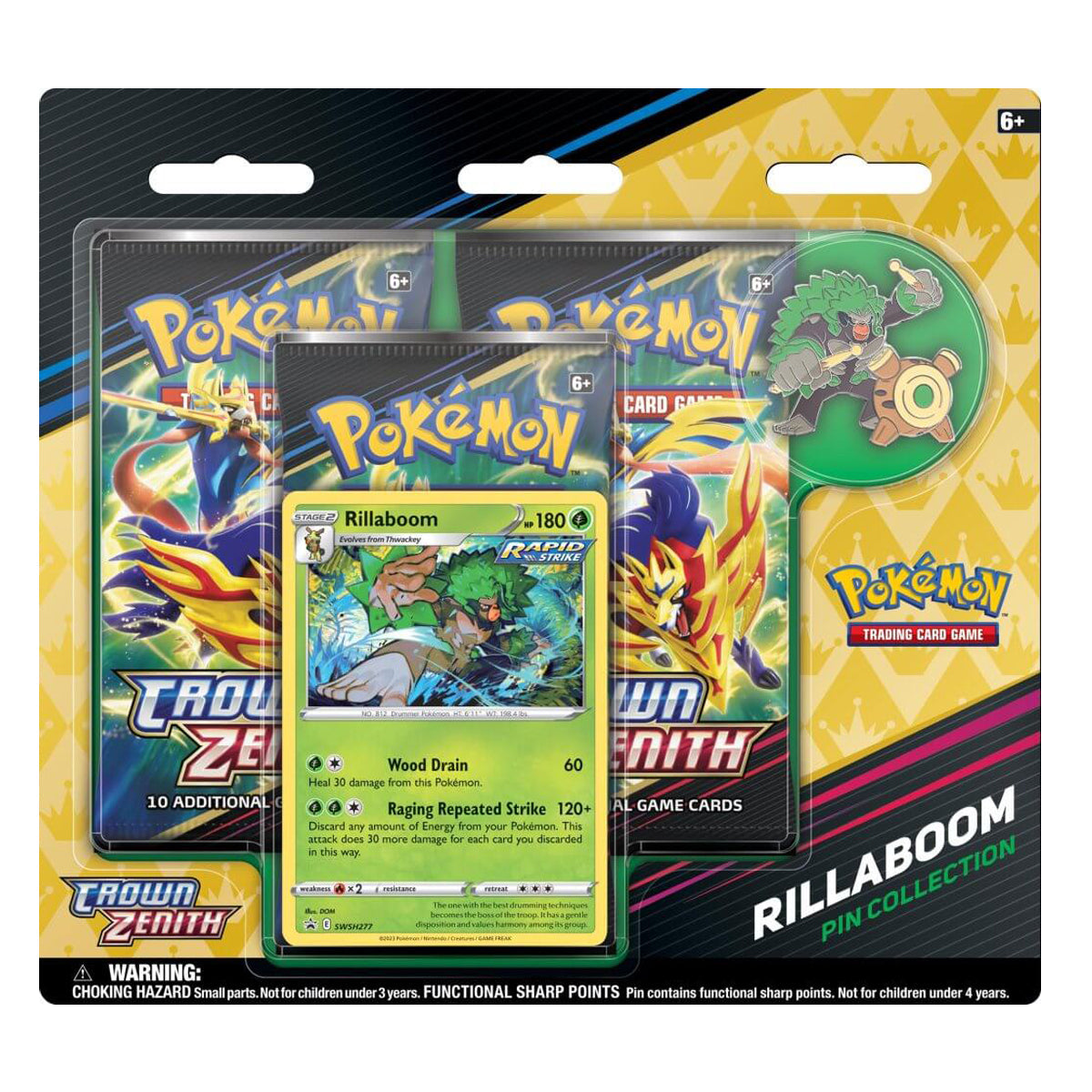 Crown Zenith Pin Blisters (Set of 3) Pokemon TCG | eBay
