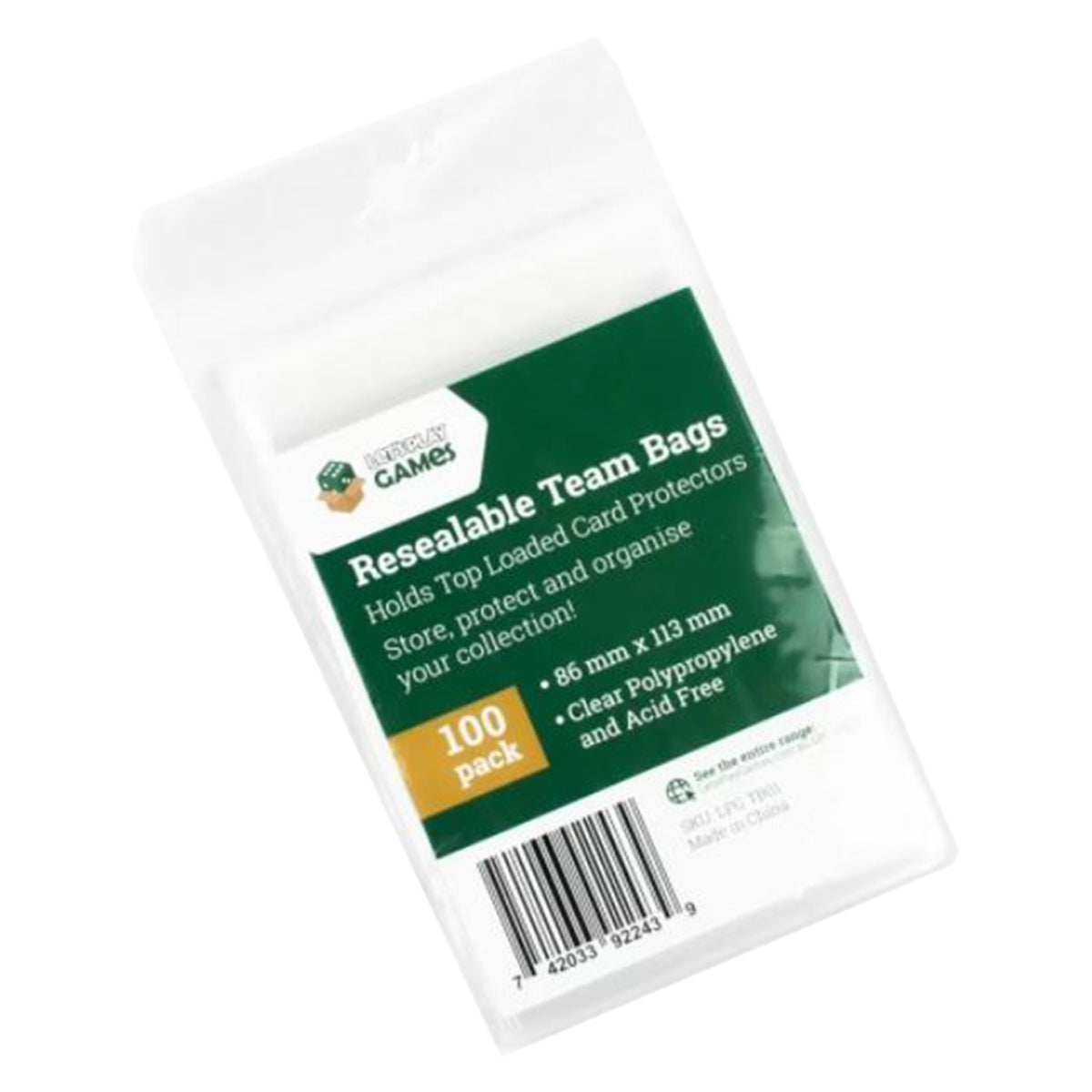 LPG Resealable Team Bags 100ct