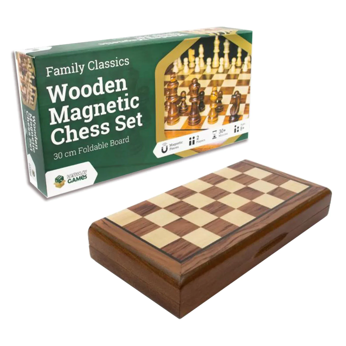 LPG Wooden Magnetic Chess Set 30 cm