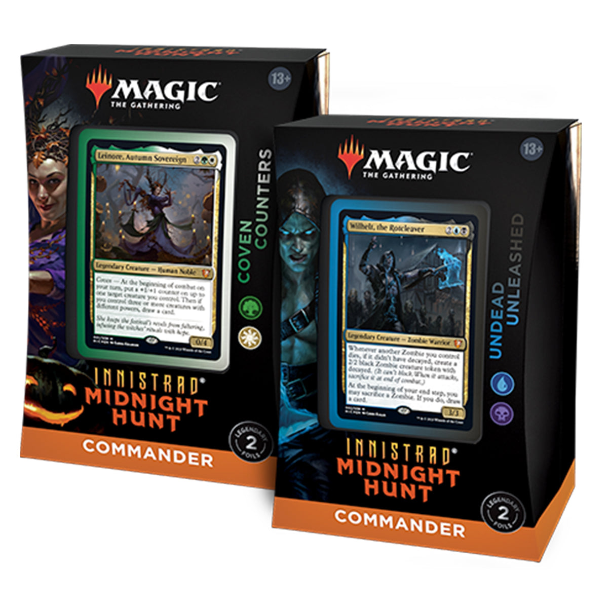 midnight hunt mtg commander decks Amazon.com: Magic: The Gathering Innistrad: Midnight Hunt Commander Deck –  Coven Counters (Green-White) : Toys & Games