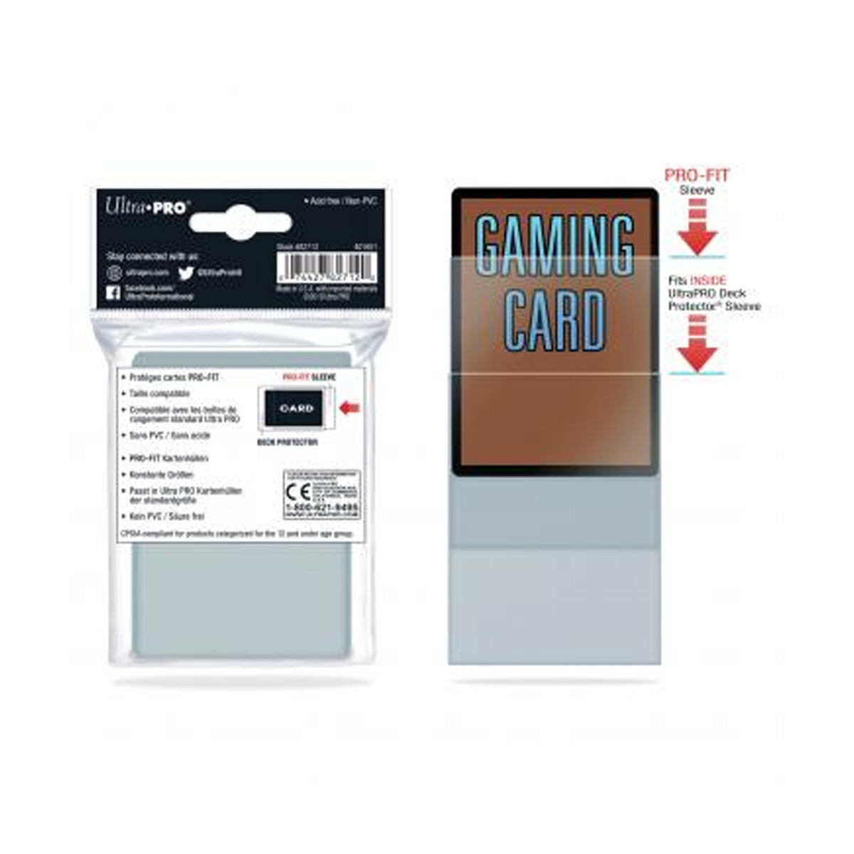 ULTRA PRO Card Sleeves Pro-Fit Standard 64 x 89 100ct | eBay