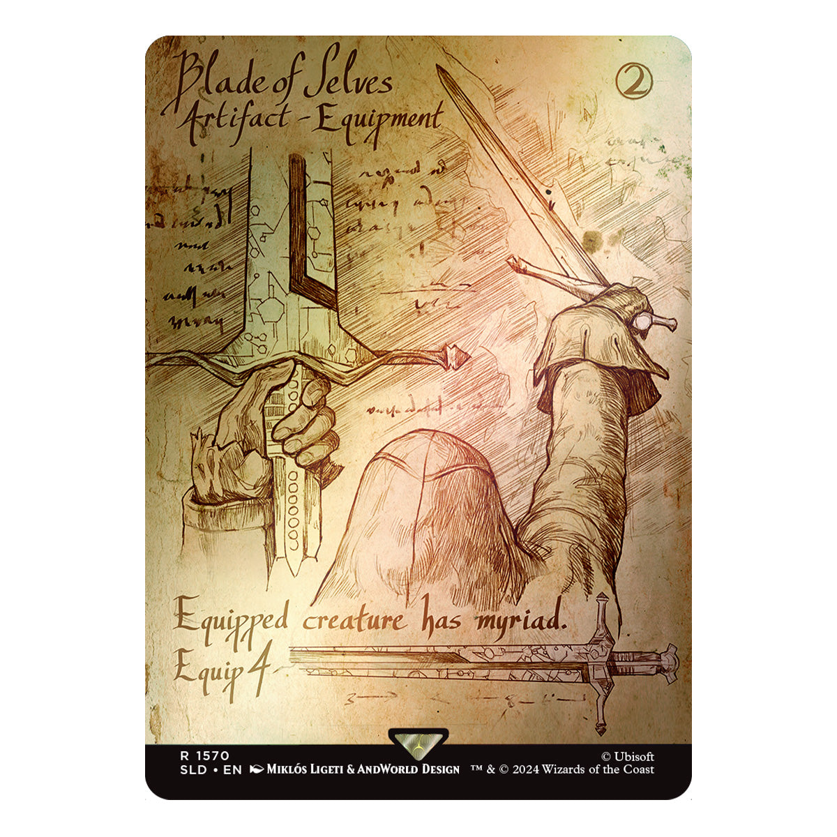 Magic Secret Lair x Assassin's Creed Da Vinci's Designs Foil