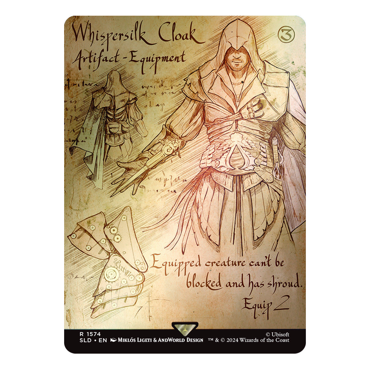 Magic Secret Lair x Assassin's Creed Da Vinci's Designs Foil