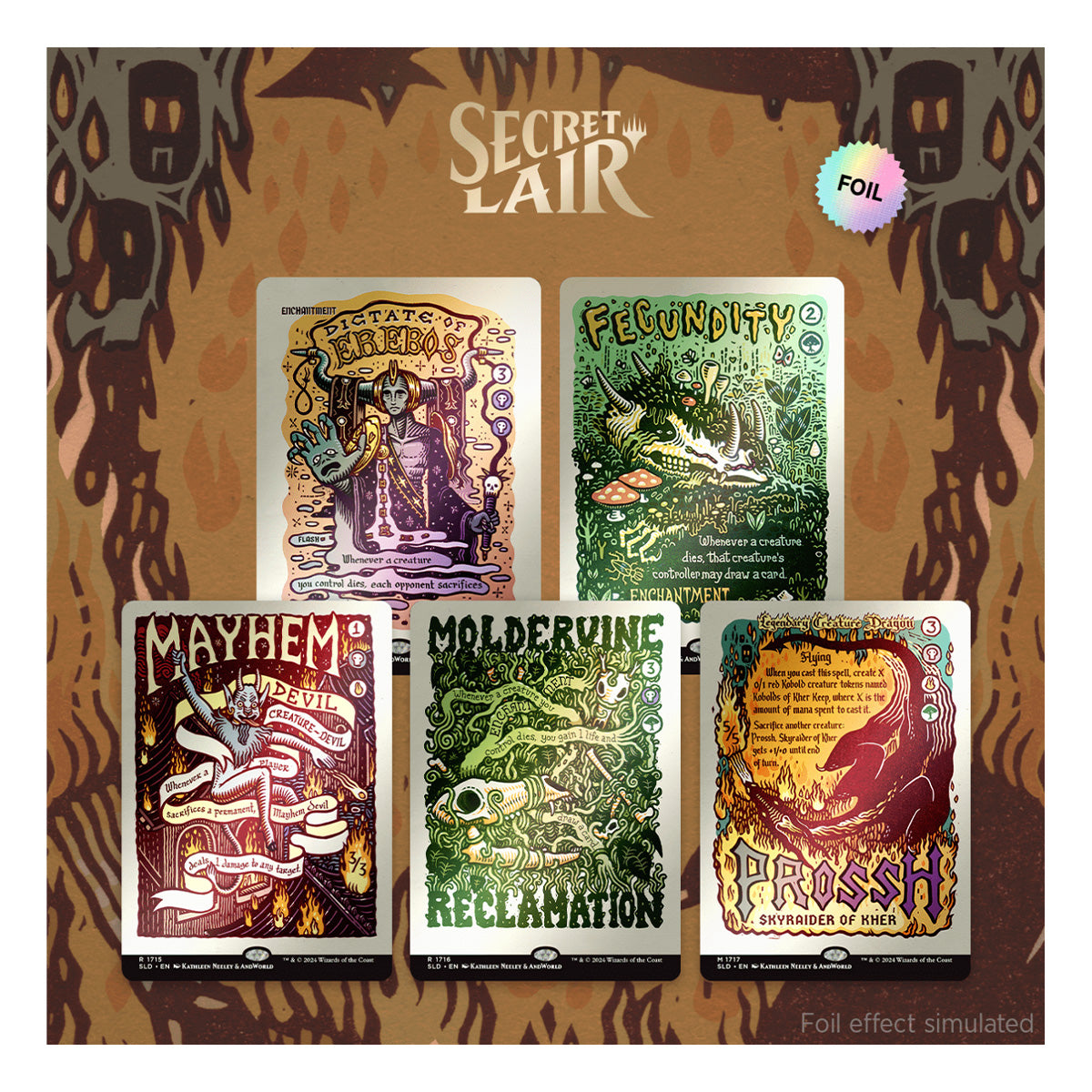 Magic Secret Lair Prints of Darkness Foil Edition | eBay
