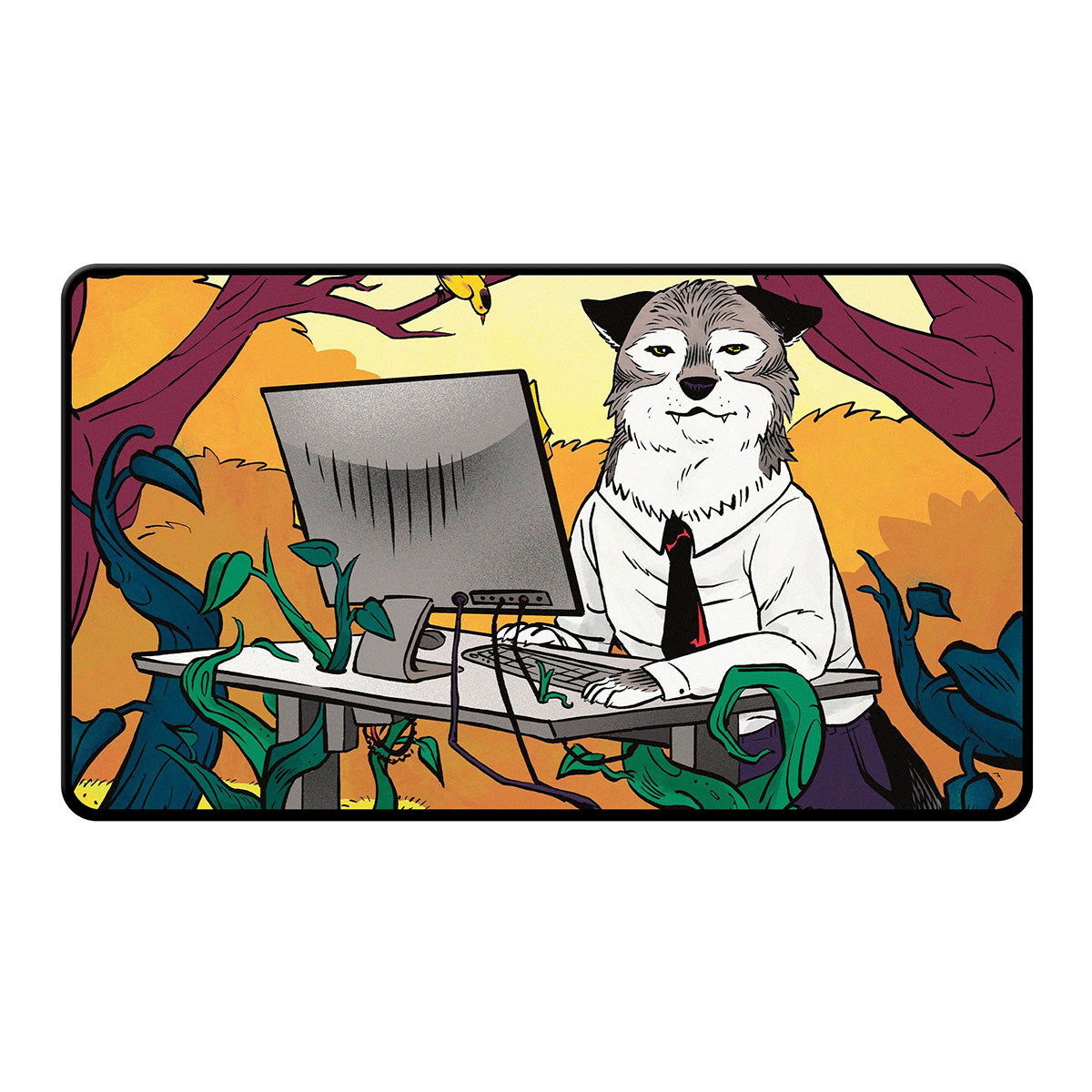 mtg プレイマット / not a wolf secret lair Ultra Pro Magic Secret Lair Playmat - Not A Wolf Black