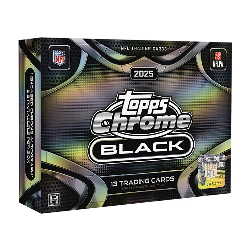 Topps 2025 Chrome Black Football Hobby Box
