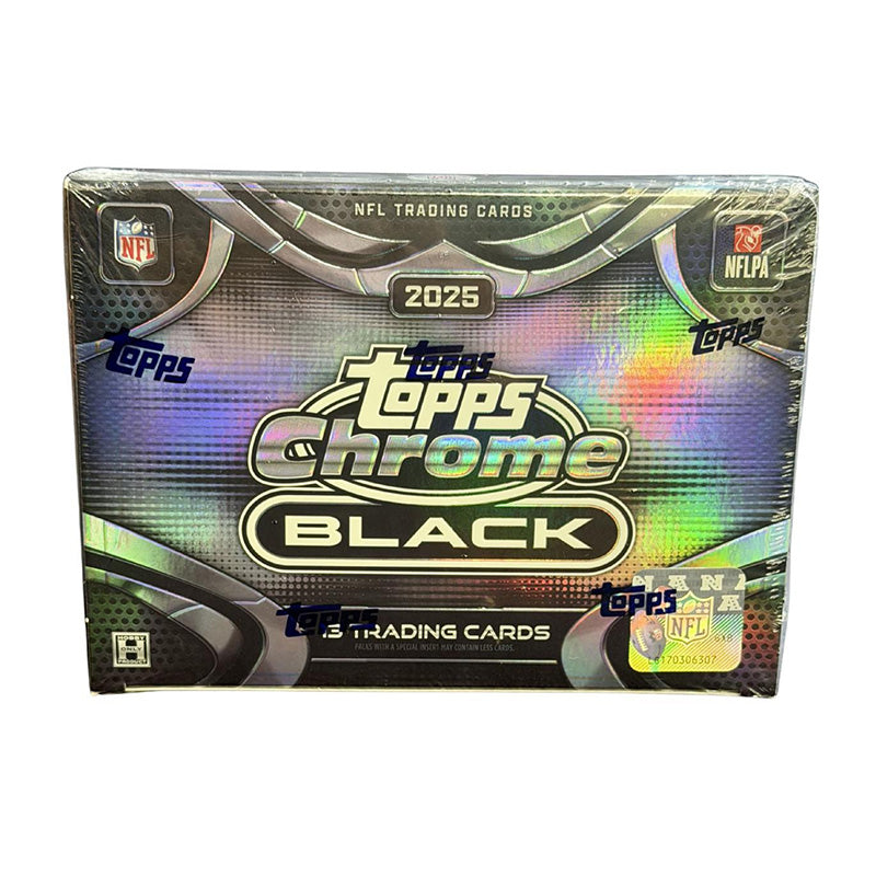 Topps 2025 Chrome Black Football Hobby Box