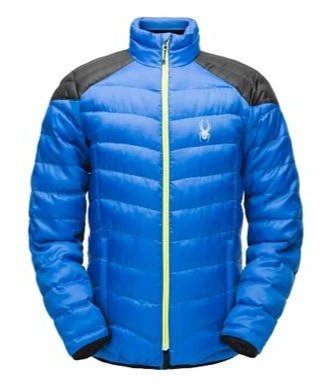 spyder men's geared synthetic down jacket