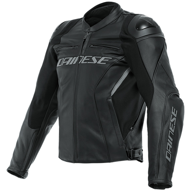Dainese Racing 4 Leather Motorcycle Jacket Black