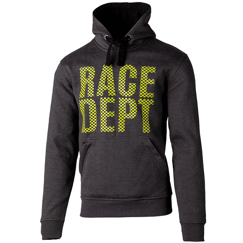 RST X Kevlar® Pullover Race Motorcycle Hoodie Grey Green Made With Kevlar