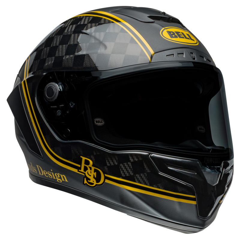 Bell Race Star Flex DLX - RSD Player Matt Gloss Black/Gold Motorcycle Motorbike Helmet