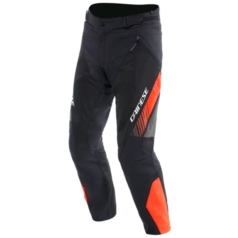 Dainese Drake 2 Air Abshell Regular Pants - Black/Flo Red (628)