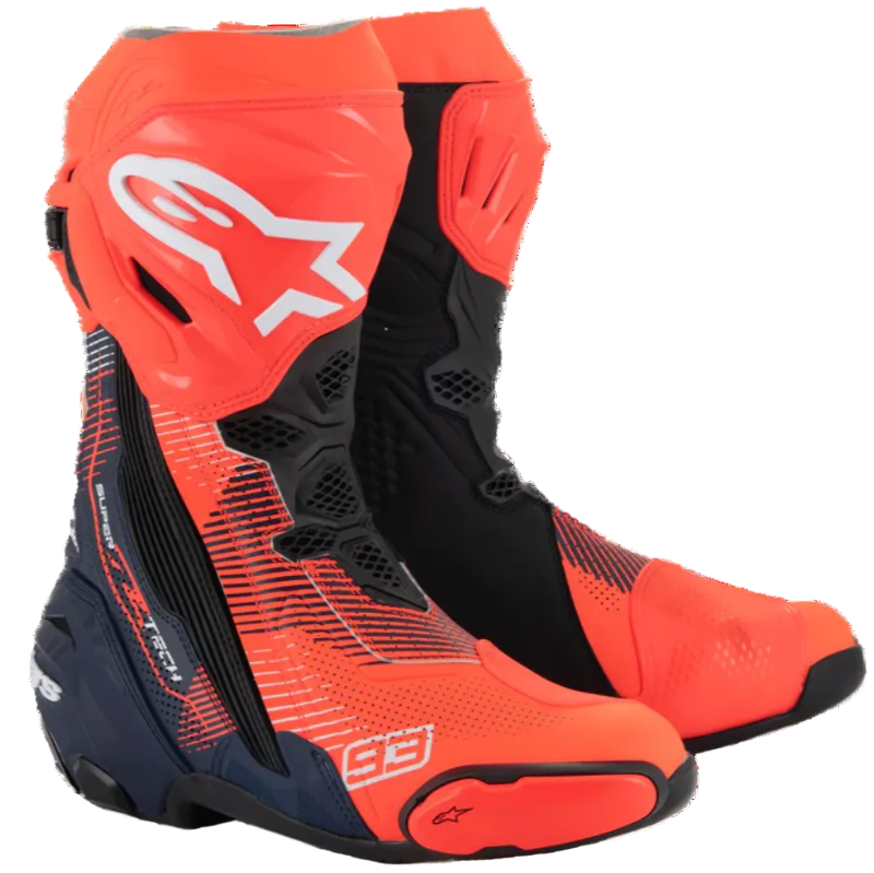 SUPERTECH R LE MARQUEZ R04 VENTED MOTORCYCLE BOOT - F-Red/Dark Blue/Black