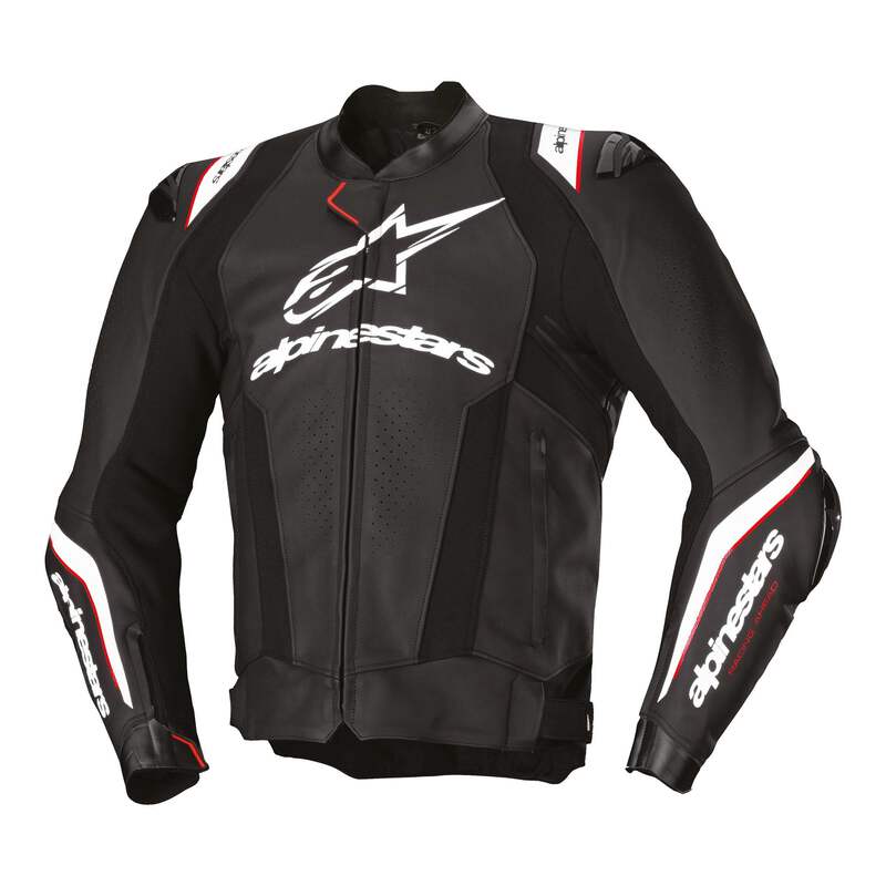 Alpinestars Motocycle Motorbike Missile V3 Ignition Leather Jacket Black White
