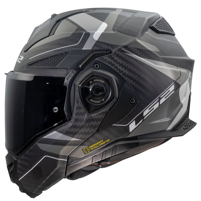 LS2 FF901 ADVANT X C HORIZON SILVER GREY Matt-06 (Includes Additional Dark Visor) Motorcycle Motorbike Helmet