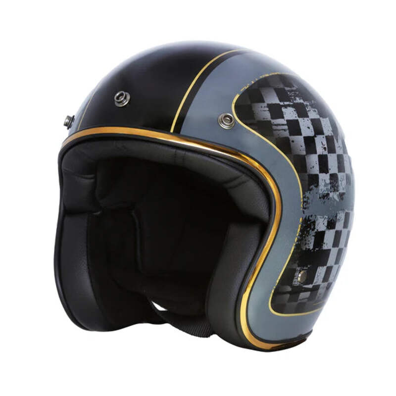 Merlin BlackBird Jet Racer Black Helmet