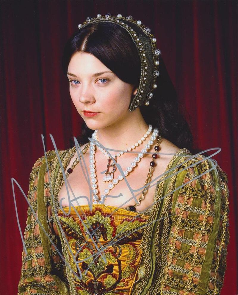 NATALIE DORMER as Anne Boleyn The Tudors GENUINE SIGNED