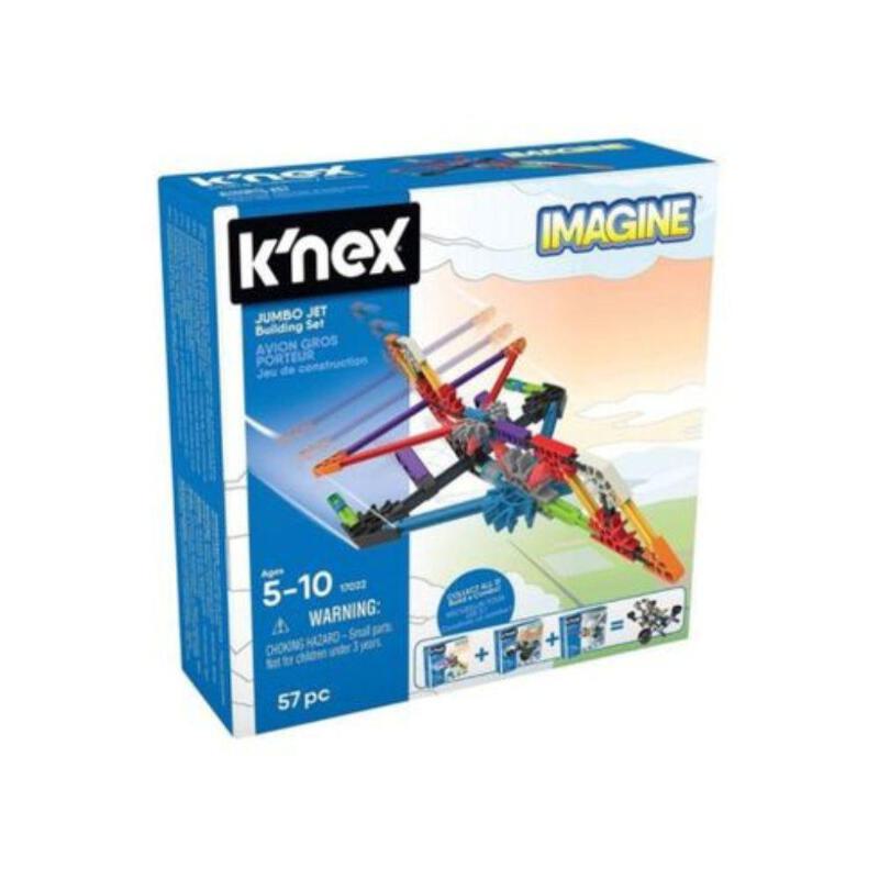 K'nex Imagine Jumbo Jet Set 57 Pc, #KNEX17022