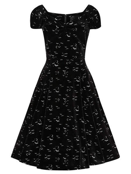 Dolores Glitter Bat Velvet Doll Dress Collectif 16-22 Goth Alt Halloween |  eBay