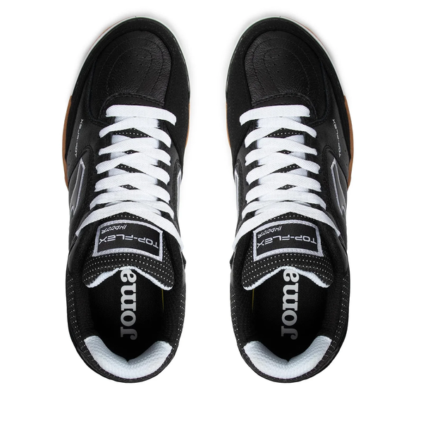 Joma Top Flex 2121 Indoor Soccer Shoes (Black/White) @ SoccerEvolution