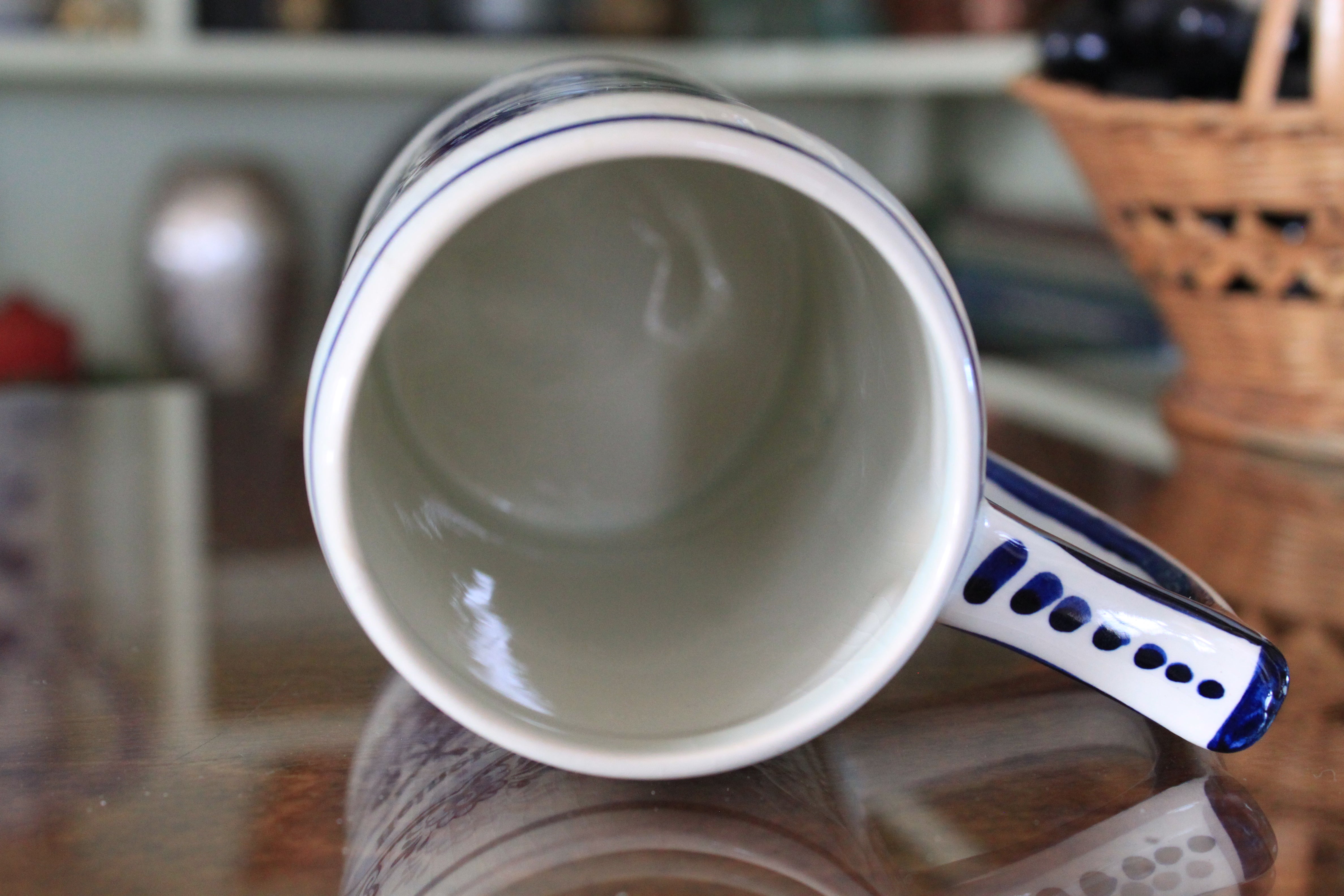 デルフト　酒盃 Delft Blue Hand Painted Beer Stein Mug Coffee Mug Windmill