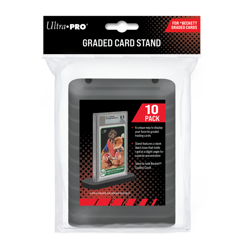 Ultra PRO 10Ct Black Graded Card Stand for Beckett BCG Slab Trading Display  Card