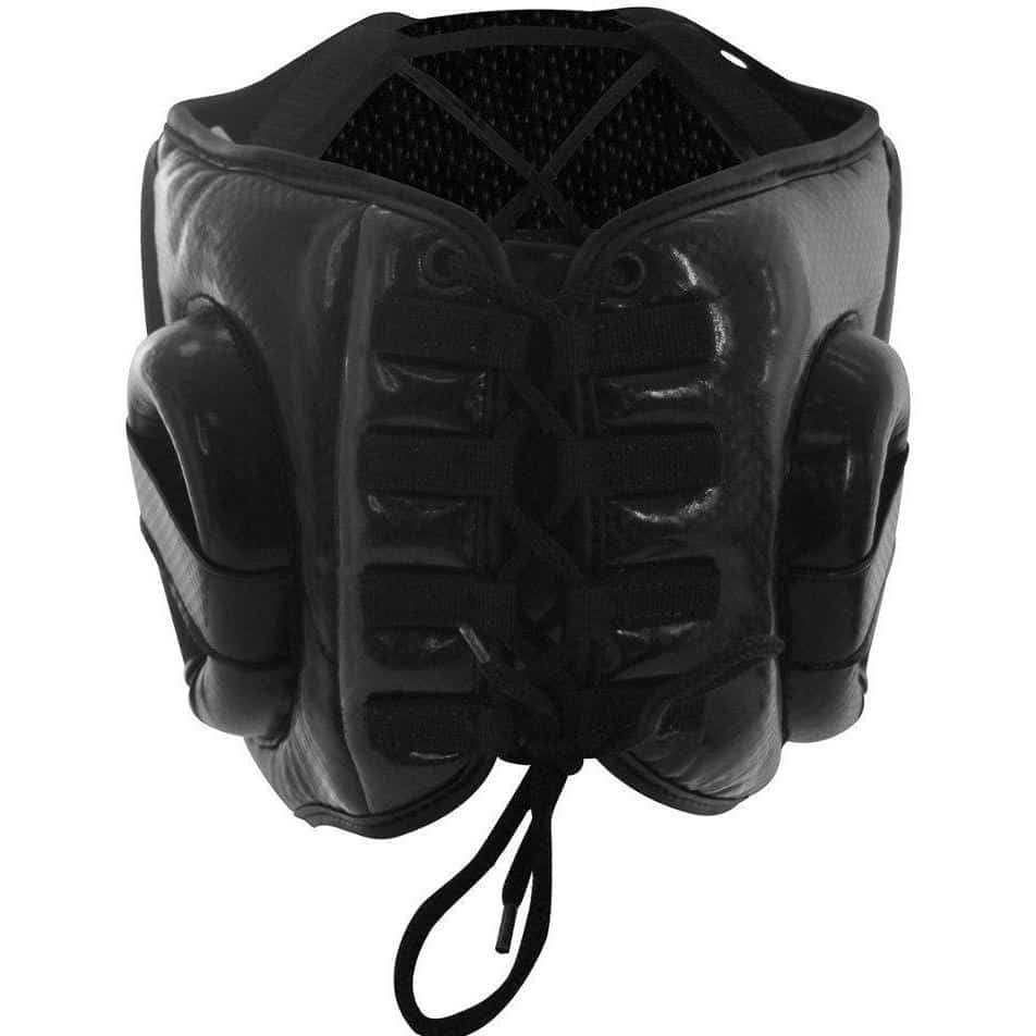 Chin Gear Guard Black /& Yellow Adidas Hybrid Lace Up Boxing Head