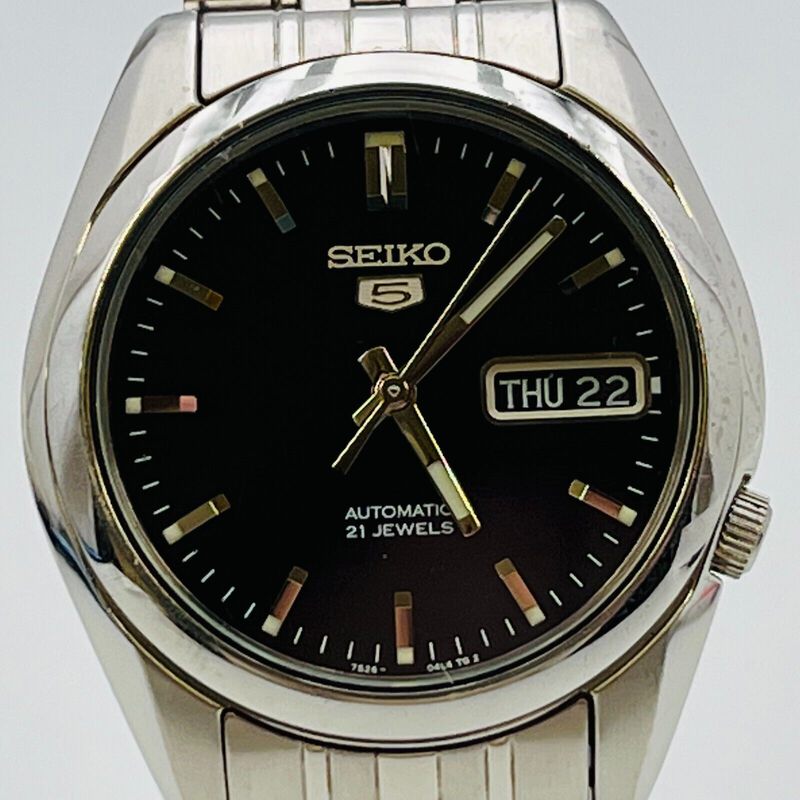 SEIKO 5 セイコーファイブ 自動巻き 7S26-01V0 1329 SEIKO5 7S26-01V0 Self Winding Wrist Watch Japan 21 Jewels | eBay