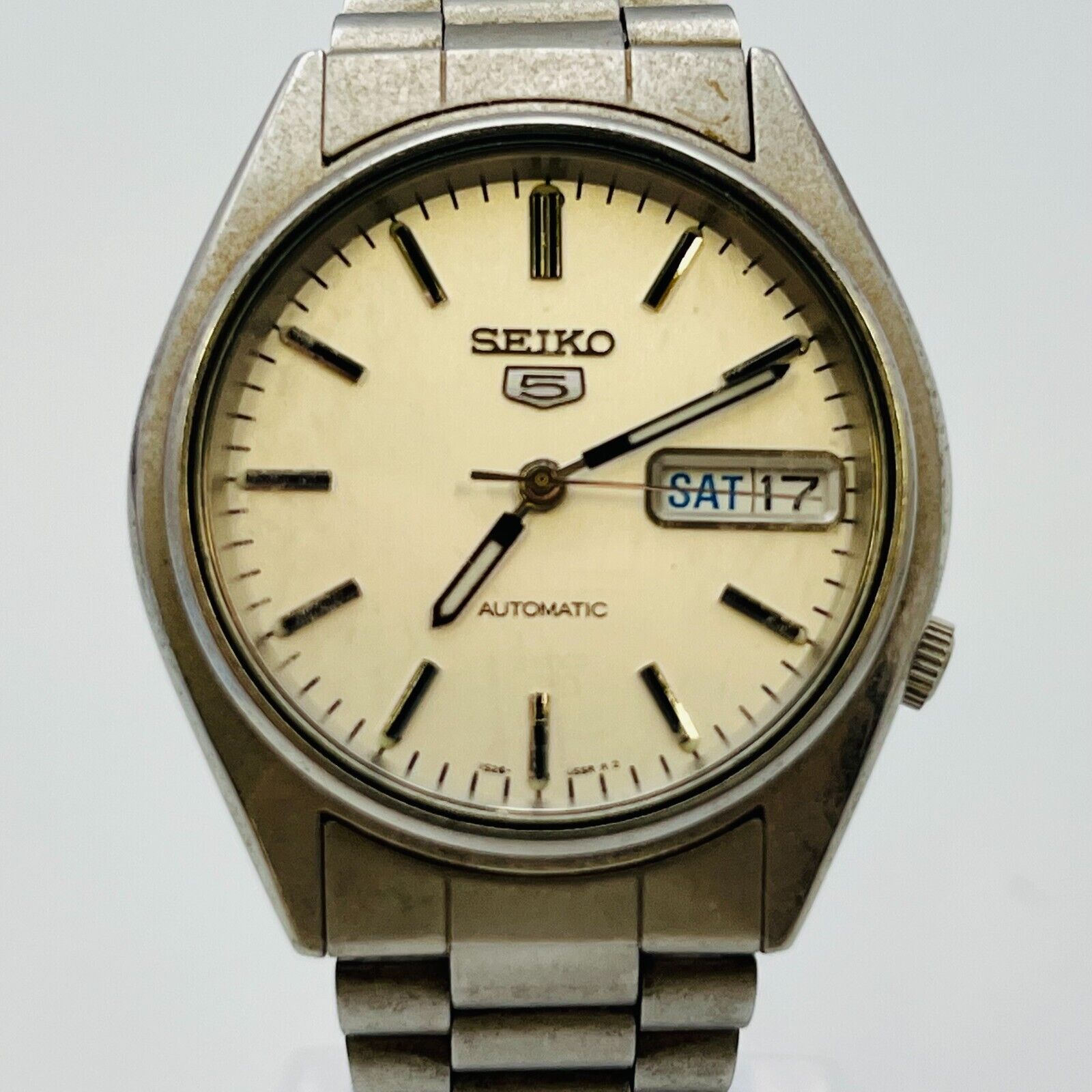 Seiko 5 7S26-6000 Day/Date Automatic Vintage Men's Watch | eBay