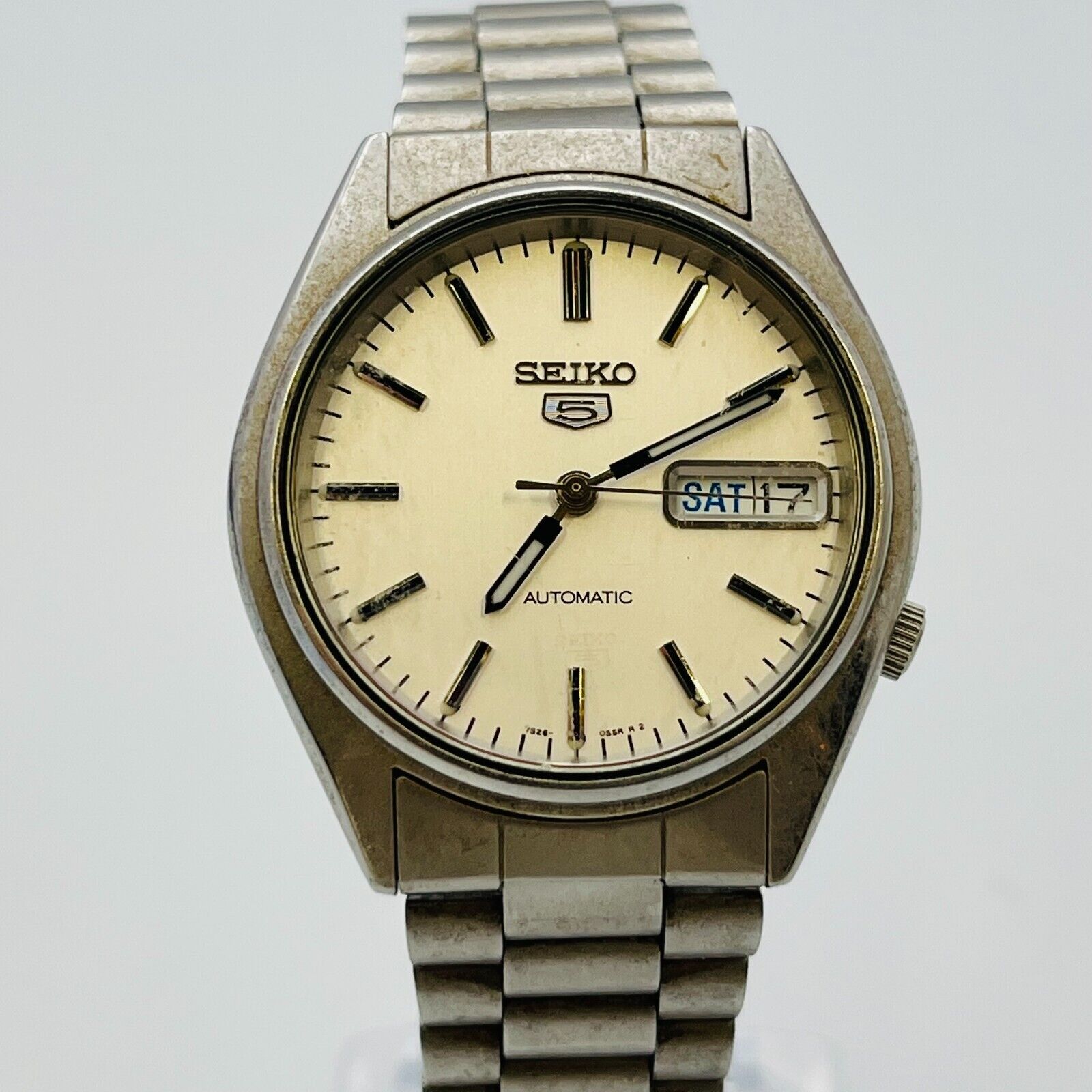SEIKO 5 self-winding watch 7S26-6000 analog stainless steel